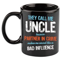 Partner In Crime Uncle 11oz C Handle Ceramic Mug