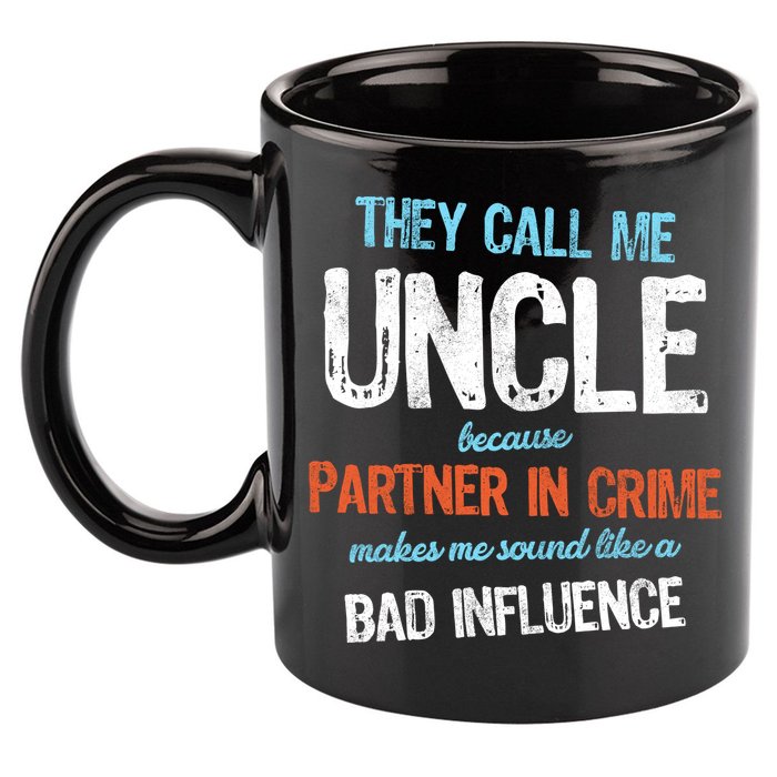 Partner In Crime Uncle 11oz C Handle Ceramic Mug