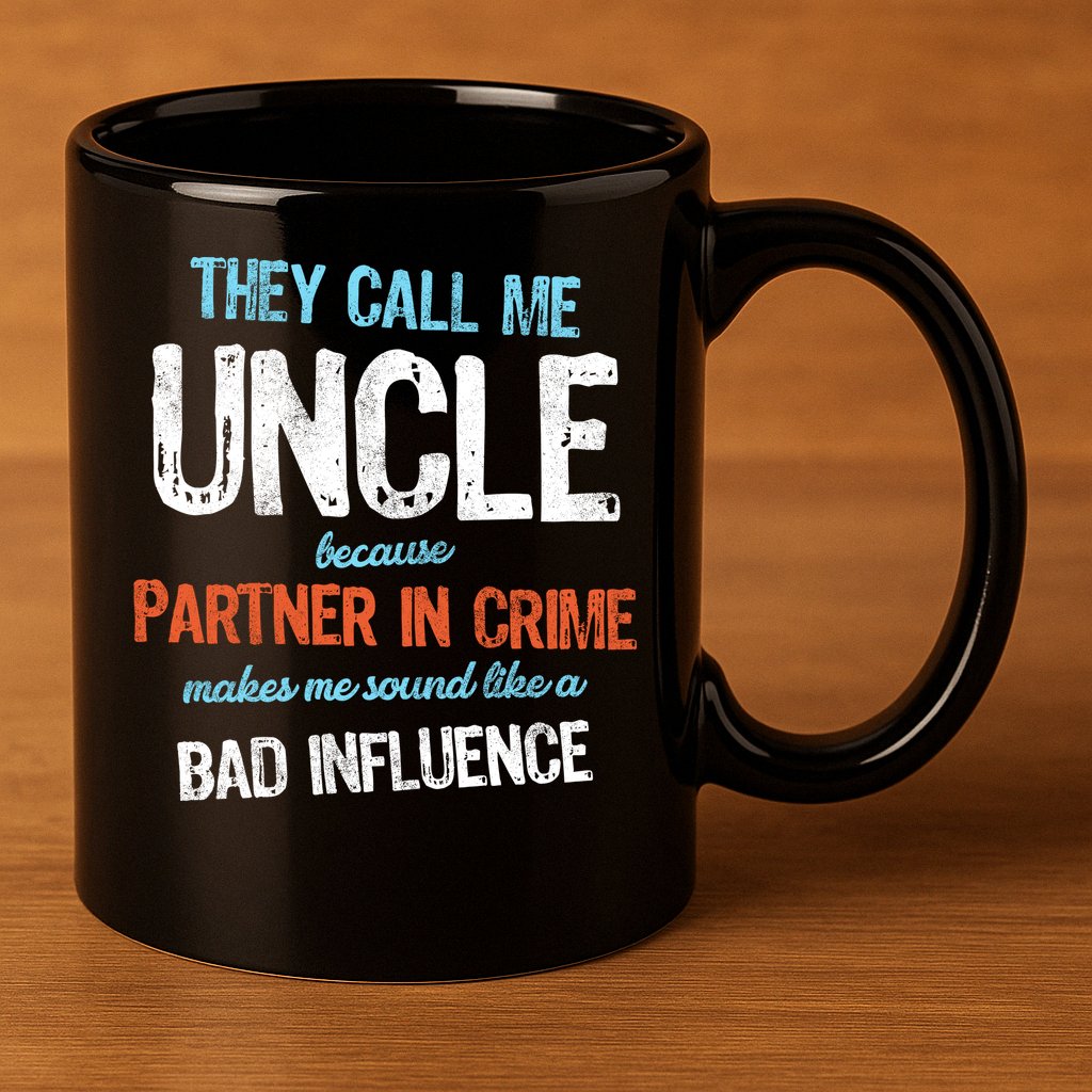Partner In Crime Uncle 11oz C Handle Ceramic Mug