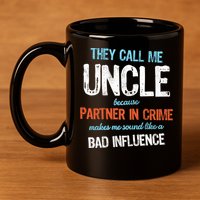 Partner In Crime Uncle 11oz C Handle Ceramic Mug