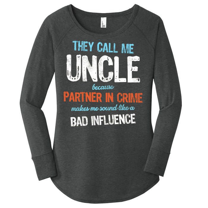 Partner In Crime Uncle Women's Perfect Tri Tunic Long Sleeve Shirt