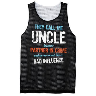 Partner In Crime Uncle Mesh Reversible Basketball Jersey Tank