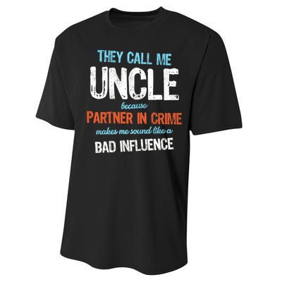 Partner In Crime Uncle Performance Sprint T-Shirt