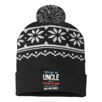 Partner In Crime Uncle USA-Made Snowflake Beanie