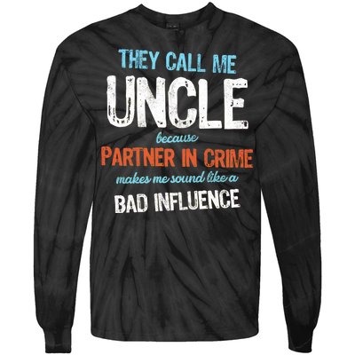 Partner In Crime Uncle Tie-Dye Long Sleeve Shirt