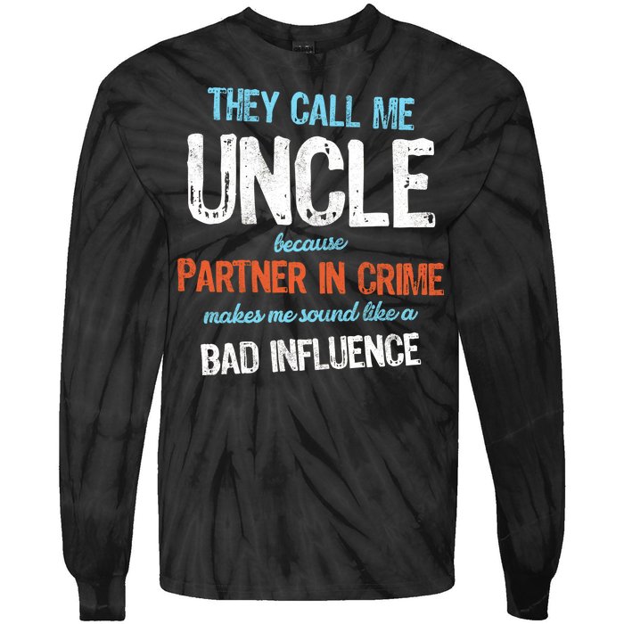 Partner In Crime Uncle Tie-Dye Long Sleeve Shirt