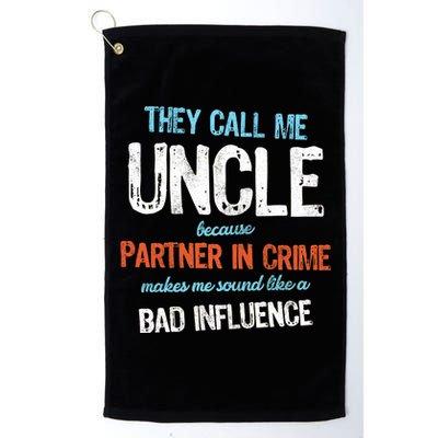 Partner In Crime Uncle Platinum Collection Golf Towel