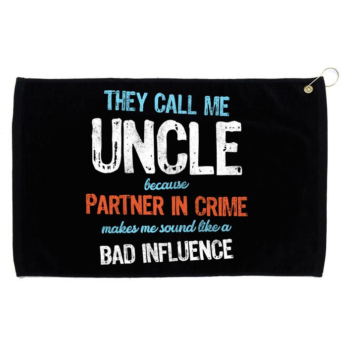 Partner In Crime Uncle Grommeted Golf Towel