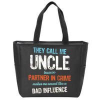 Partner In Crime Uncle Zip Tote Bag