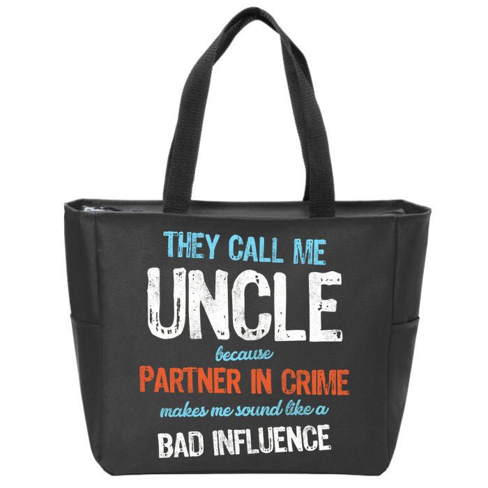 Partner In Crime Uncle Zip Tote Bag