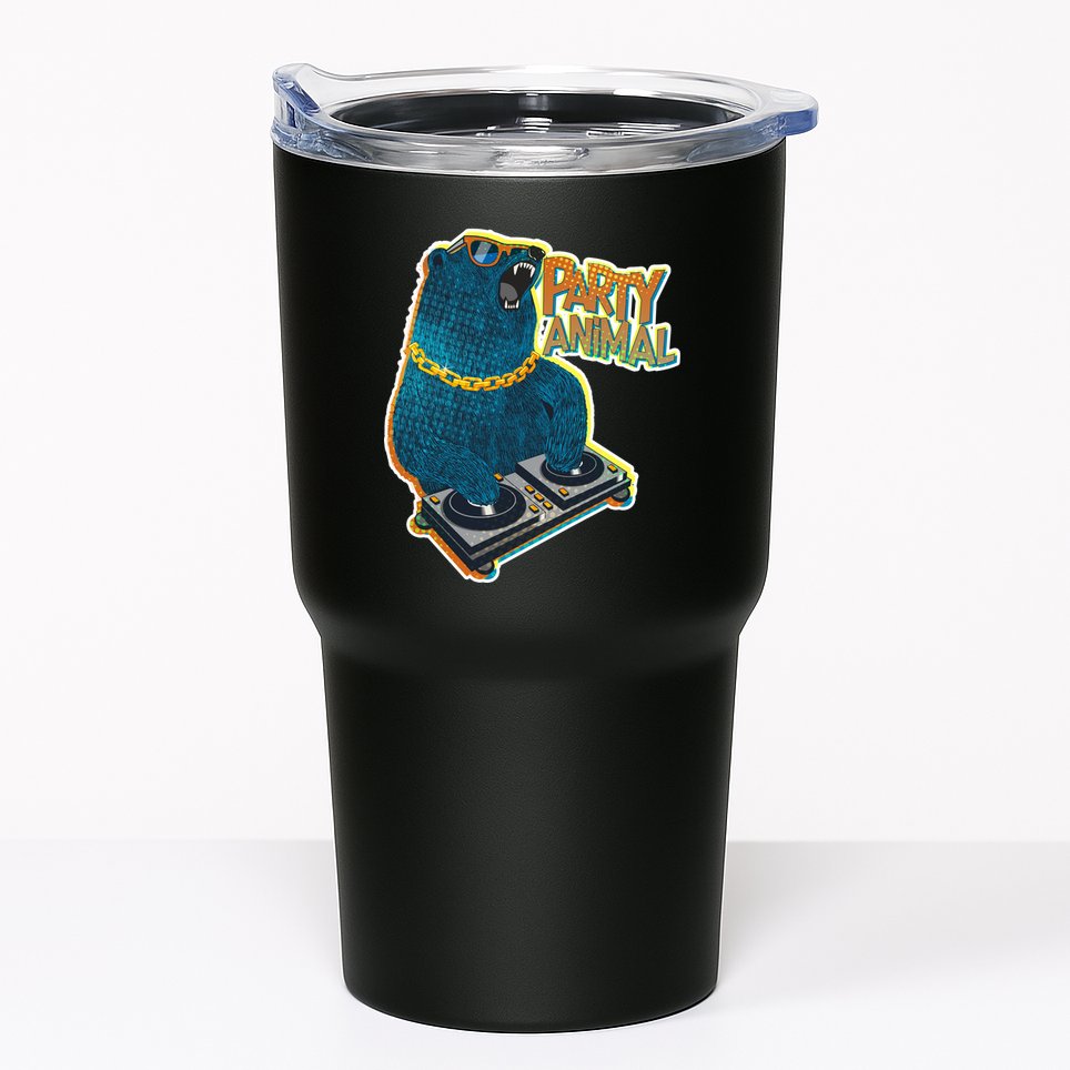 Party Animal - DJ Bear Tumbler