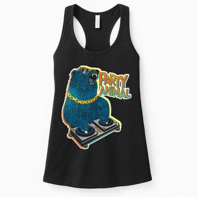 Party Animal - DJ Bear Womens Tank Top