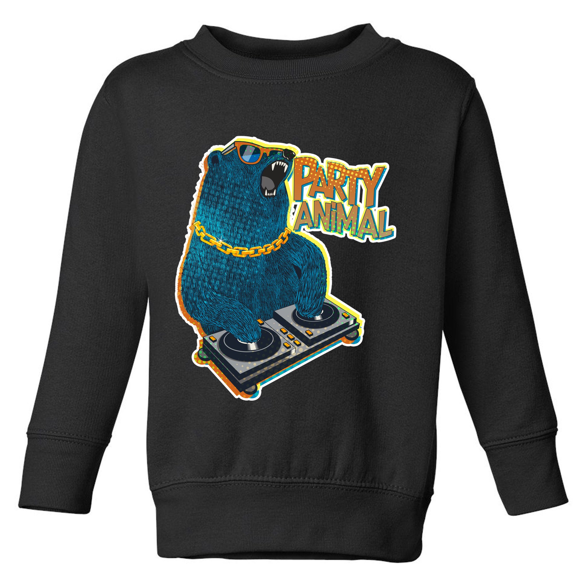 Party Animal - DJ Bear Toddler Sweatshirt