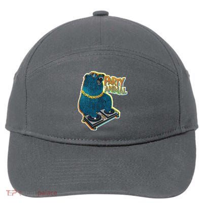 Party Animal - DJ Bear 7-Panel Snapback Hat