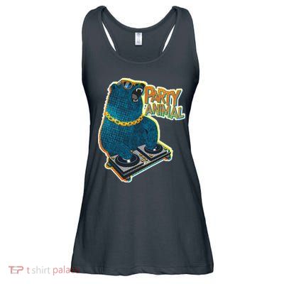Party Animal - DJ Bear Ladies Essential Flowy Tank