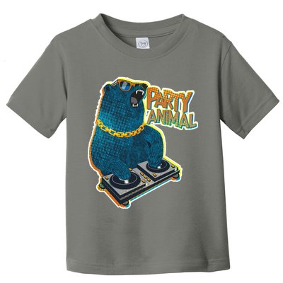 Party Animal - DJ Bear Toddler T-Shirt