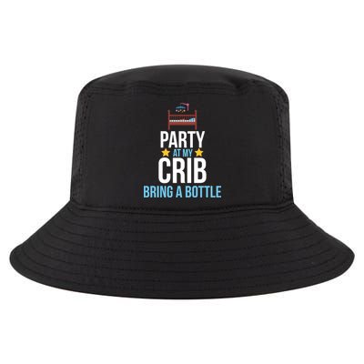 Party At My Crib Bring A Bottle Cool Comfort Performance Bucket Hat