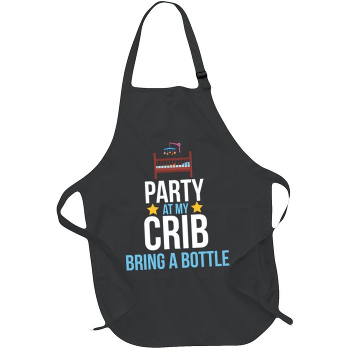 Party At My Crib Bring A Bottle Apron