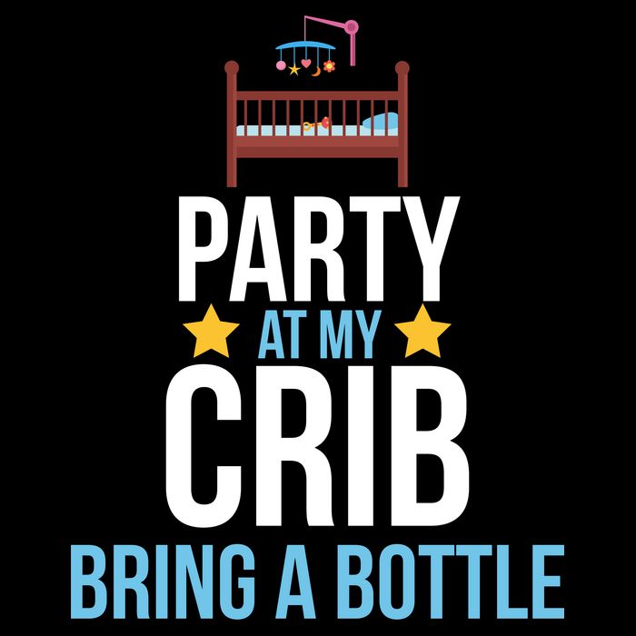Party At My Crib Bring A Bottle 16 in Basic Backpack
