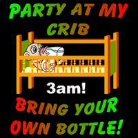 Party At My Crib Bring Your Own Bottle Apron