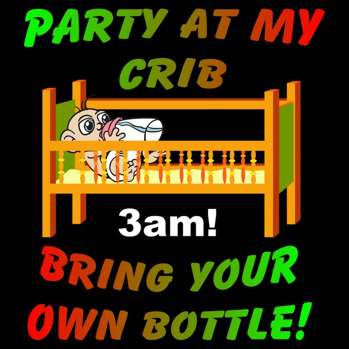 Party At My Crib Bring Your Own Bottle Apron