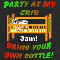 Party At My Crib Bring Your Own Bottle Adult Drive Performance Visor
