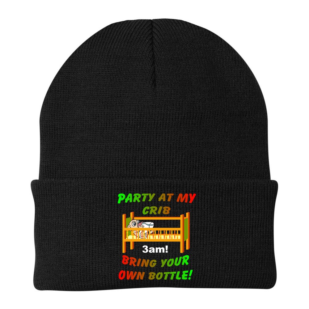 Party At My Crib Bring Your Own Bottle Beanie