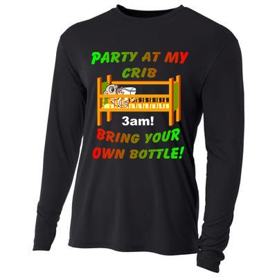 Party At My Crib Bring Your Own Bottle Cooling Performance Long Sleeve Crew