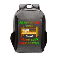 Party At My Crib Bring Your Own Bottle Vector Backpack
