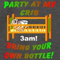 Party At My Crib Bring Your Own Bottle Vector Backpack