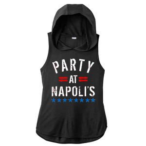 Party at Napoli's Ladies PosiCharge Tri-Blend Wicking Draft Hoodie Tank