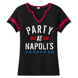 Party at Napoli's Ladies Halftime Notch Neck Tee