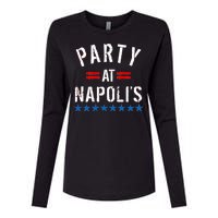 Party at Napoli's Womens Cotton Relaxed Long Sleeve T-Shirt