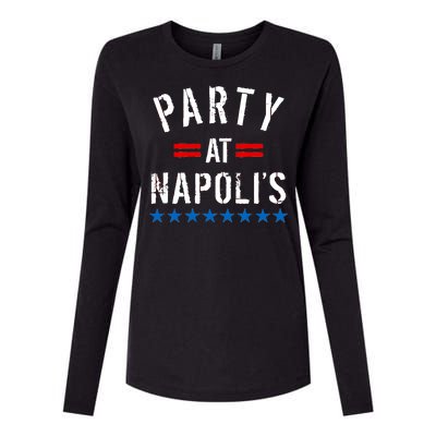 Party at Napoli's Womens Cotton Relaxed Long Sleeve T-Shirt