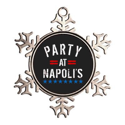 Party at Napoli's Metallic Star Ornament