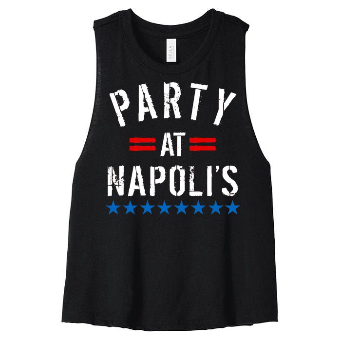 Party at Napoli's Women's Racerback Cropped Tank