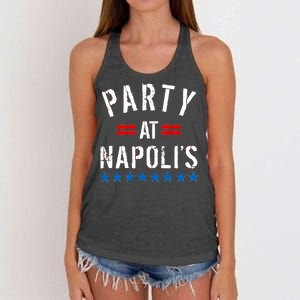 Party at Napoli's Women's Knotted Racerback Tank