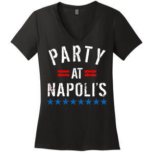 Party at Napoli's Women's V-Neck T-Shirt