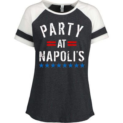 Party at Napoli's Enza Ladies Jersey Colorblock Tee