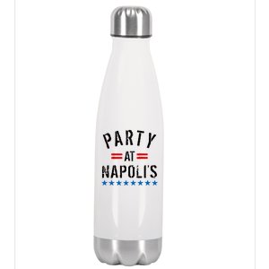 Party at Napoli's Stainless Steel Insulated Water Bottle