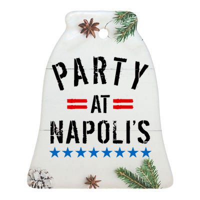 Party at Napoli's Ceramic Bell Ornament