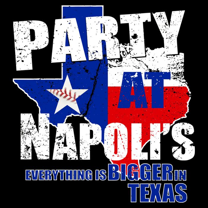 Party at Napoli's Everything Is Bigger In Texas Magnet