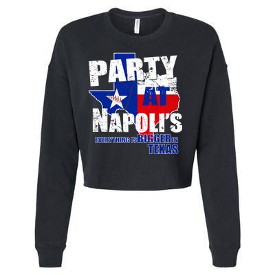 Party at Napoli's Everything Is Bigger In Texas Cropped Pullover Crew