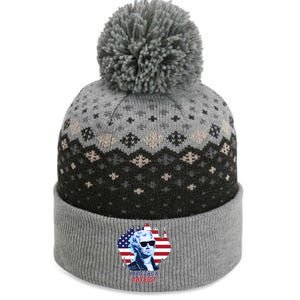 Party Like A Patriot The Baniff Cuffed Pom Beanie