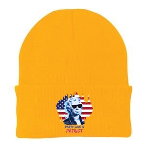 Party Like A Patriot Knit Cap Winter Beanie