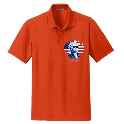 Party Like A Patriot Dry Zone Grid Polo