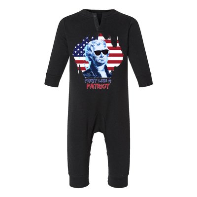 Party Like A Patriot Infant Fleece One Piece