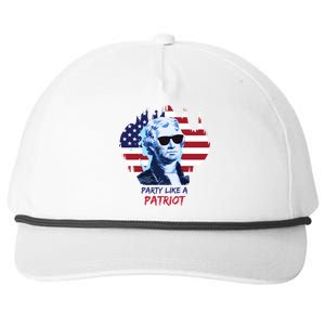 Party Like A Patriot Snapback Five-Panel Rope Hat