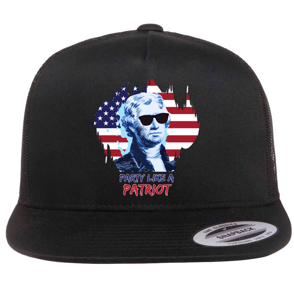 Party Like A Patriot Flat Bill Trucker Hat