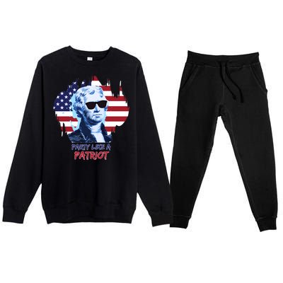 Party Like A Patriot Premium Crewneck Sweatsuit Set